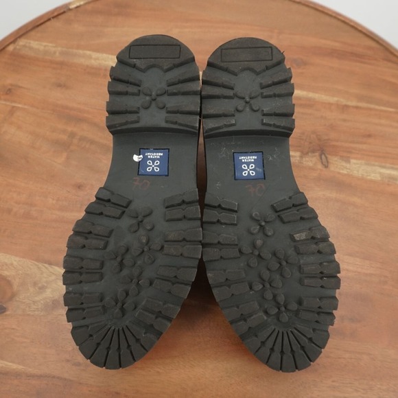 Caslon Womens Millany Loafers Lug Sole Chunky Silver Leather Slip On 6.5 M - Picture 8 of 9